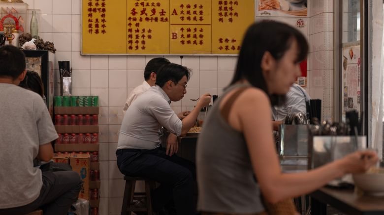 People dine at Tak Yu restaurant, in Hong Kong, China on September 8, 2026.