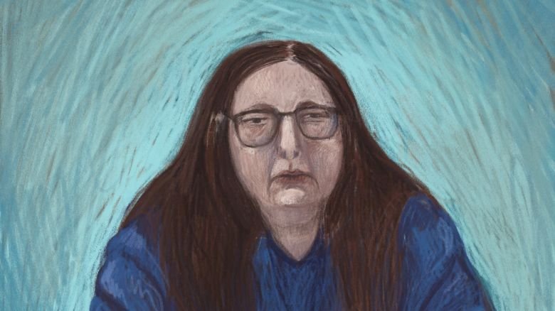 A courtroom sketch shows Erin Patterson attending proceedings via a video link from the Dame Phyllis Frost Centre, in the Victorian Court of Appeal in Melbourne, Australia, on August 19, 2026.