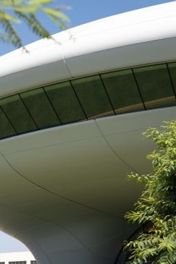 The architecture of the the Lucas Museum of Narrative art seen at the press preview on Wednesday, September 2, 2026, in Los Angeles, California.