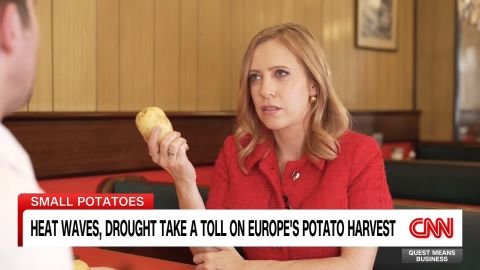 <p>Up to 3.5 million metric tonnes of potatoes could be lost this year across Europe and the UK. This massive climate shortage has sent processing prices skyrocketing, forcing restaurants to serve shorter fries. CNN's Anna Stewart has been inside iconic British cafe, the 'fryers delight' to see how this business plans to manage the costs.</p>