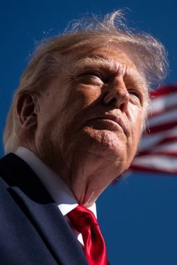 President Donald Trump speaks with reporters before boarding Marine One on the South Lawn of the White House, Wednesday, Oct. 7, 2026, in Washington.