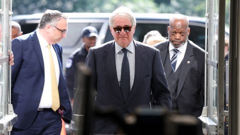 Former CEO of Apollo Global Management Leon Black arrives to testify at a closed-door interview with the House Oversight Committee on Capitol Hill on June 26, 2026 in Washington, DC.