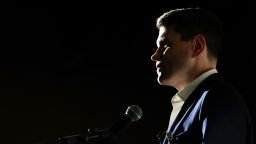 State Representative James Talarico, a Democrat from Texas and US Senate candidate, speaks during an event at a traveling exhibit that displays the publicly released Epstein files in Dallas, Texas, US, on Thursday, Sept. 10, 2026.