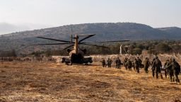 One teenager was killed and others were wounded, according to Israeli emergency response services, after an explosion on an Israeli school trip near the Lebanon border. This image was provided by the Israel Defense Forces.