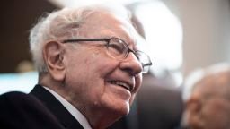 Warren Buffett, CEO of Berkshire Hathaway, attends the 2019 annual shareholders meeting in Omaha, Nebraska, May 3, 2019.