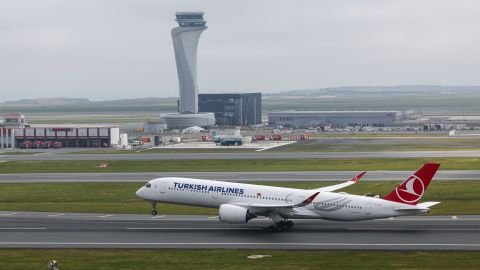 ISTANBUL, TURKIYE- APRIL 17: The “simultaneous triple independent runway operation”, in which three airplanes can land or take off at the same time on completely independent runways, has started at Istanbul Airport on April 17, 2024 in Istanbul, Türkiye. (Photo by Sercan Ozkurnazli/ dia images via Getty Images)