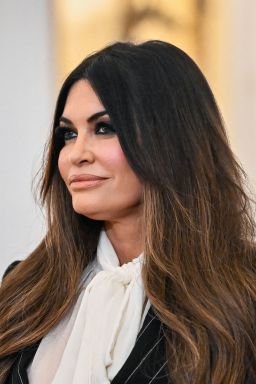 Newly appointed US Embassador to Greece Kimberly Guilfoyle arrives at the Greek Presidential Palace to present her credentials to the Greek President in Athens, on November 4, 2025. (Photo by Aris MESSINIS / AFP) (Photo by ARIS MESSINIS/AFP via Getty Images)          