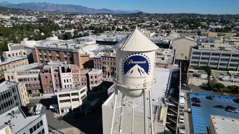 Paramount Studios in Los Angeles, California, on December 9, 2025.