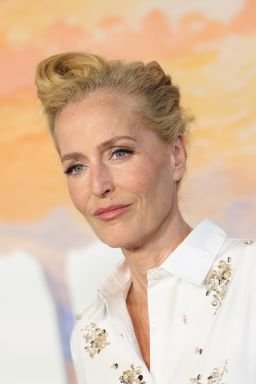Gillian Anderson urged superfans not to repeatedly sit in the front row of her West End show, calling it "distracting."