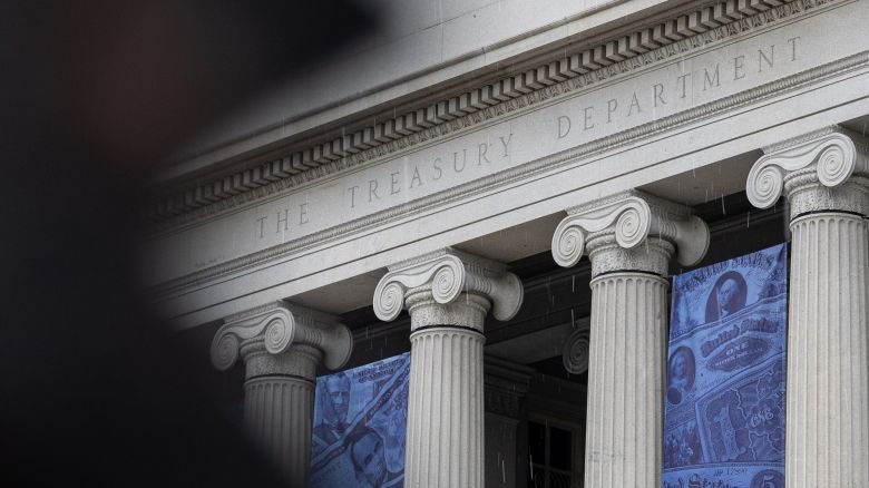 The US Treasury Department in Washington, DC, on August 20, 2026.