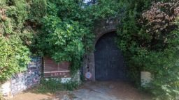 The entrance to the "Greek ampitheater" in Arcugnago, Italy.