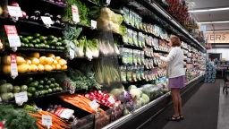 Produce is offered for sale at a grocery store on September 10, 2026 in Chicago.