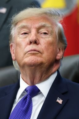 President Donald Trump listens to a reporter's question in the Oval Office at the White House on September 28.