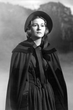 Joan Fontaine appears in the film 'Jane Eyre', adapted from the novel by Charlotte Bronte in 1944.