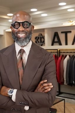 Mai Atafo in his store in Lagos, Nigeria.