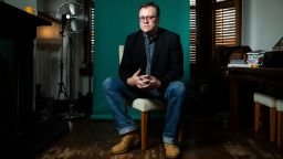 Screenwriter and television producer Russell T Davies at his home in Manchester. Russell is famous for writing for shows such as Doctor Who, Queer as Folk and his upcoming memoir It's A Sin. Russell T Davies photoshoot, Manchester, UK - 10 Dec 2020